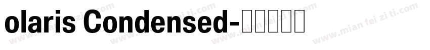 olaris Condensed字体转换